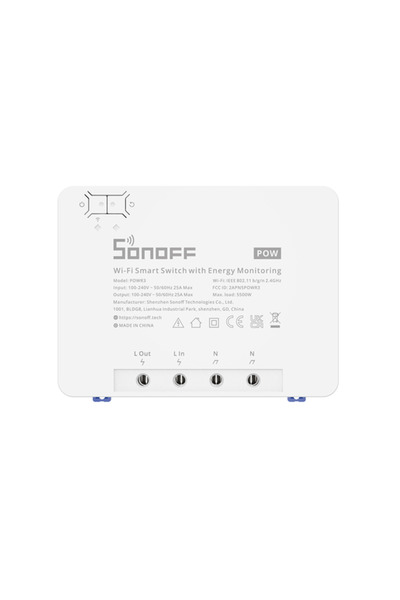 Sonoff Releu Wi-Fi Pow R3, Electric Consumption Monitoring, App & Voice Control