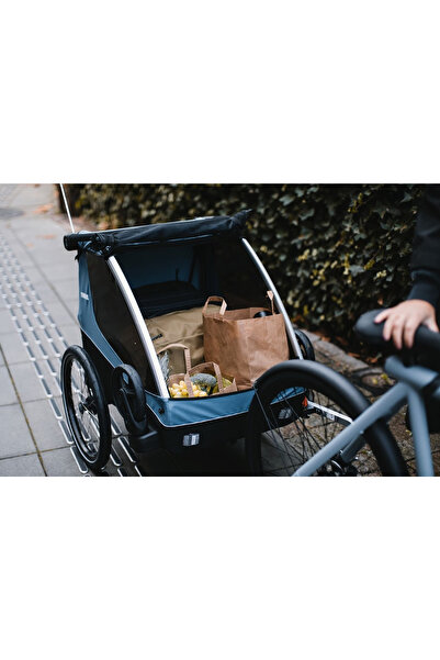 Thule Dětský přívěs za kolo Thule Courier, egejská modrá, 2 místa