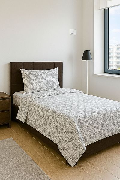 MixCotton Home Double Cotton Duvet Cover Set Fitted Sheet + Duvet Cover + 2 Pillowcases