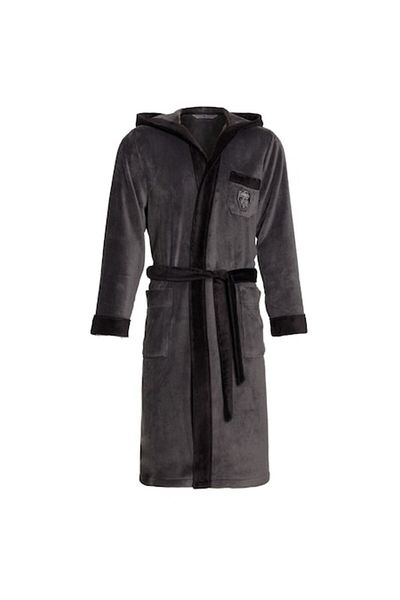 Revise Bathrobe, Revise, Polyester, Men's, Dark Graphite, Size L