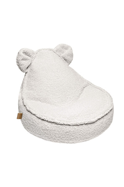 Meowbaby Fotoliu puf pentru copii Bearly, OEKO-TEX, crem, 58x50x67cm