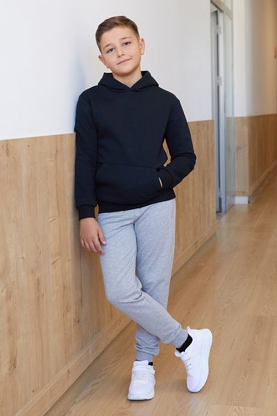Fulla Moda 3 Thread Kangaroo Pocket Hooded Boy's Sweatshirt