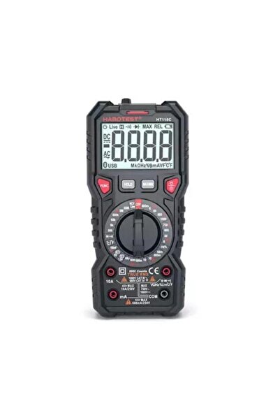 Habotest Aparat de măsurare digital HT118C, Multimetru, True RMS, Afișaj LCD,...