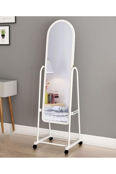 Türkiye Metal Framed Decorative Dressing Floor Standing Mirror, Full Body Mirror | 32.5X42.5X160CM