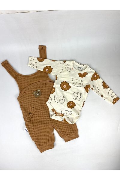 bebekyol Bear Embroidered Baby Set
