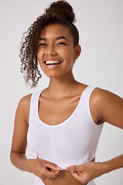 FOREVER MORE Bustieră elastică pentru femei, cu bretele groase, fără căptușeală, din 3 piese