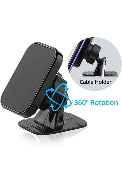 Other 360 Degree Rotation Magnetic Car Mount Phone Holder for Smartphones, Universal Compatibility, Black