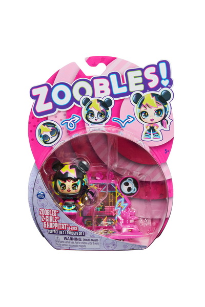 Evelise ZOOBLES Z-GIRLZ FIGURINA DE TRANSFORMARE FETITA URSULET PANDA