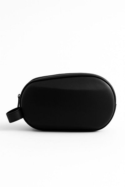 AVCA Men's Shell Protected Portfolio Clutch Shaving Cosmetic Care and Daily Handbag