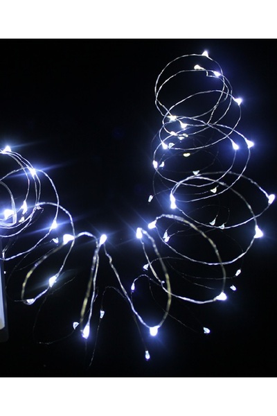 SDX Market Instalație liniară de lumini de Crăciun cu USB, 10 m, cu 100 LED-u...