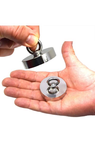 Slons Aksesuar Fishing magnet kurtarma mıknatısı neodyum mıknatısı halkalı po...