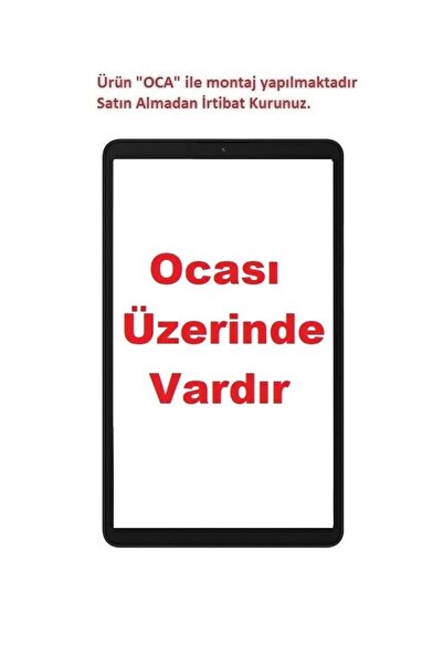 EYKA ELEKTRONİK Samsung Galaxy Tab A9 8.7'' SM-X110 X115 X117 Lcd Lens Cam Ön...