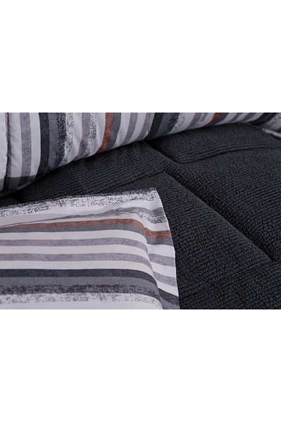 Evim Alves Double Sided Double Duvet Cover Set Anthracite 200X220Cm