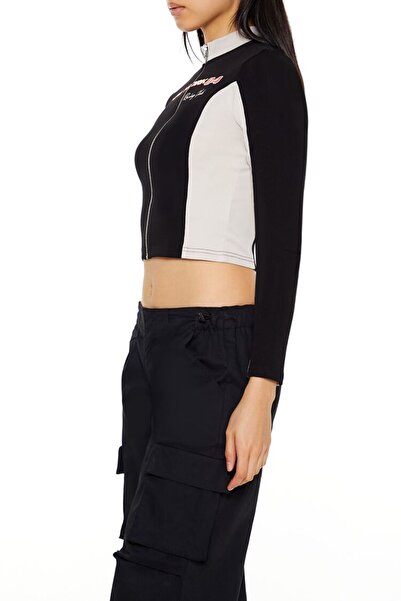 Forever 21 İki Renkli Crop Hırka