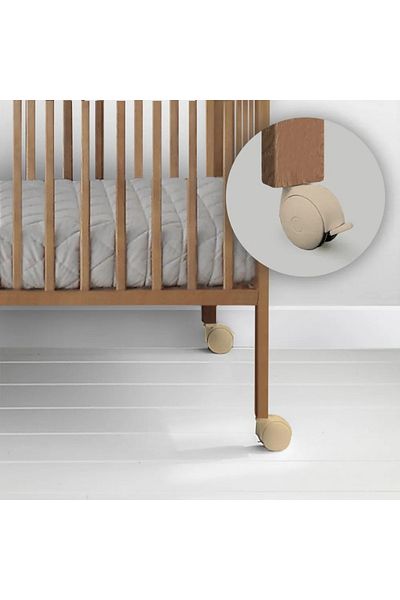 OEM Woodies Cot Wheel Set, 120 x 60 cm, Vintage Beige