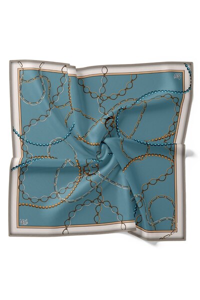 Levidor Chain Pattern Sparkling Crystal Scarf