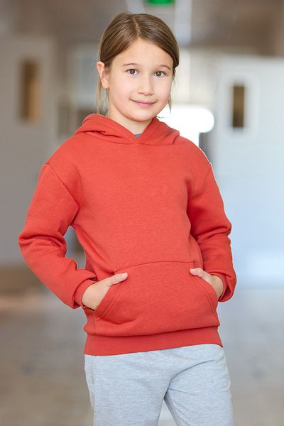Fulla Moda 3 Thread Kangaroo Pocket Hooded Boy's Sweatshirt