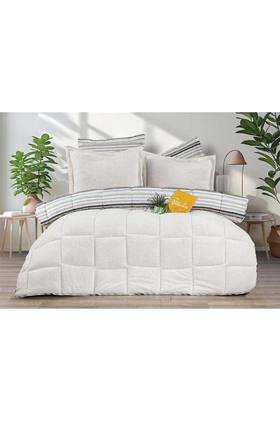 Evim Alves Double Sided Double Duvet Cover Set Cream 200X220Cm