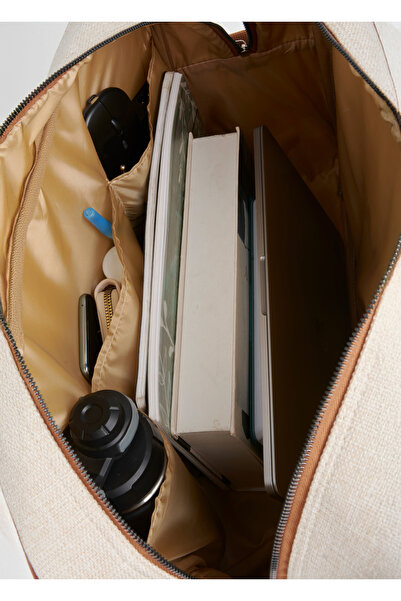 Vivaq Unisex Mink School Business Mother Baby Large Size Zipper Closure Hand Arm and Shoulder Bag