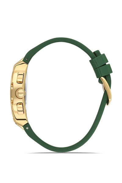 FERRO Green Silicone Cord Men Wrist Watch Fm11527Dwt-Zr6