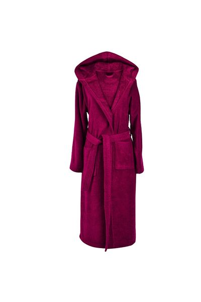 PNG Bathrobe 100% Cotton with Hood 'Memmi' Size L Purple