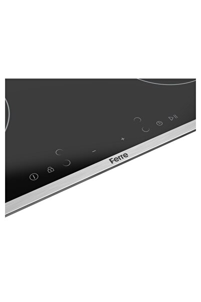 Ferre MS263 Siyah Vitroseramik Elektrikli Ocak 60 Cm, Çift Halkalı (Dual) Pişirme Gözlü