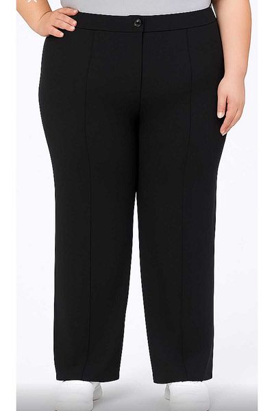 Maison La Femme Women's Plus Size Pants with Stripes