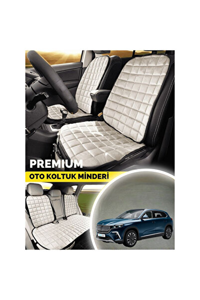 Oto Çizgi Set de husă și scaun ortopedic Togg T10X pentru scaunul de mașină – complet compatibil, culoare bej, design confortabil