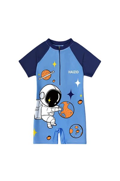 Mixbo Children's One-Piece Swimsuit Mixbo, Scuba Kids, Blue, L