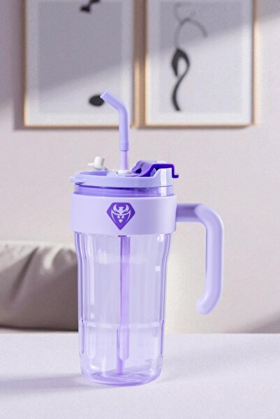 Nandy Home Simple Flask with Handle – Leakproof Silicone Lid, 950ml.