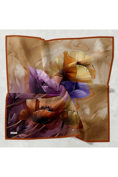 Levidor Mismara Large Floral Thin Comfort Scarf Cotton Lightness Simplicity Comfort and Elegance