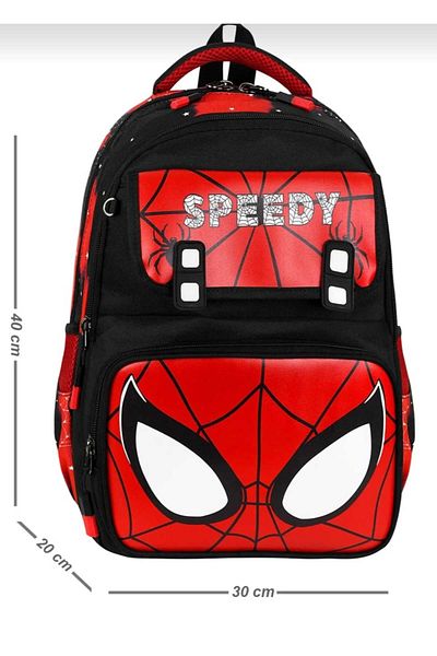 AlphaClub Bag Speedy Spider Figured 3-Piece Set Luxury Primary School Bag