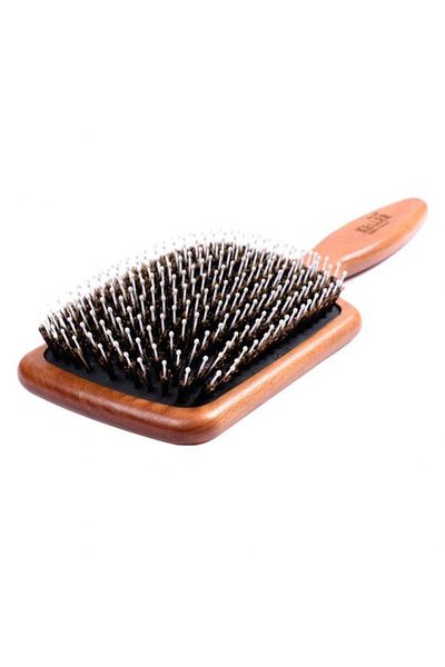 Keller Professional Line Large Rectangular Brush with Nylon Bristles and Boar Hair