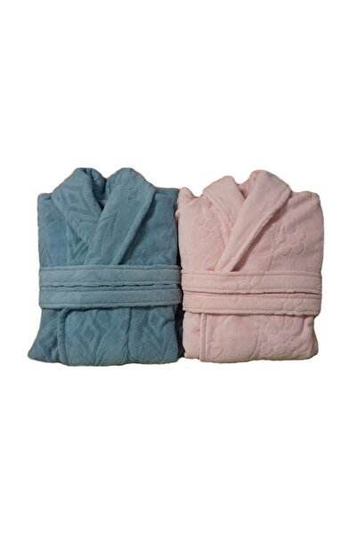 Home Still Set 2 Bathrobes 100% Cotton