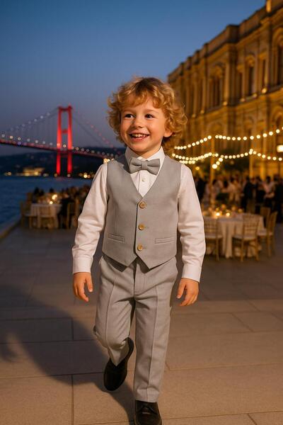 inowesta Boy's Vest Suit / Wedding - Special Occasion 4 Pieces