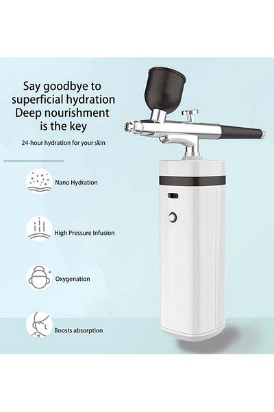 COOYA Handheld Nano Misting Device Face Hydration Introduction Instrument,Use for Beauty,Hydration,White