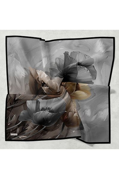 Levidor Mismara Large Floral Thin Comfort Scarf Cotton Lightness Simplicity Comfort and Elegance