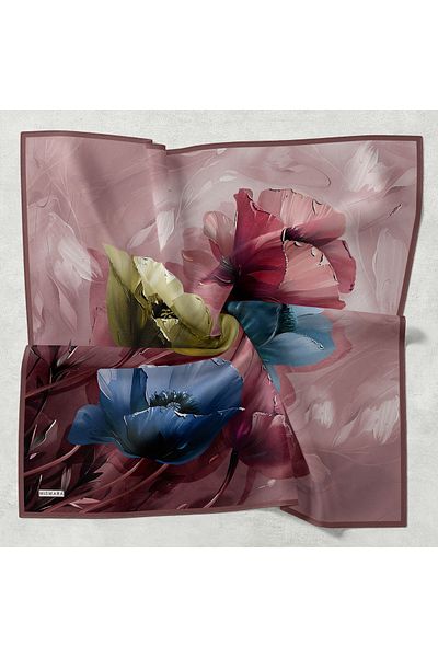 Levidor Mismara Large Floral Thin Comfort Scarf Cotton Lightness Simplicity Comfort and Elegance