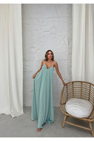 Patreon Aerobin Fabric Long Dress with Adjustable Straps