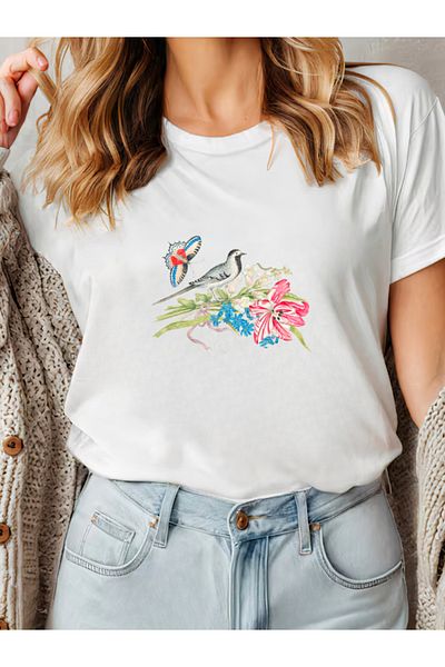 Sarah's Boutique Women's T-Shirt – 100% Cotton – JAPAN STYLE NATURE