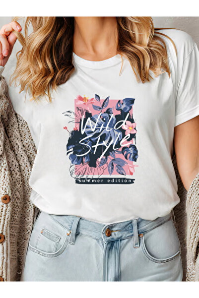 Sarah's Boutique Tricou de damă – 100% bumbac – STIL SĂLBATIC