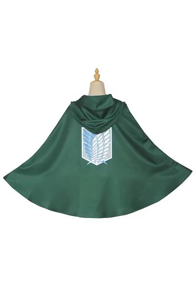 aynewmoda Attack on Titan Cloak, Survey Corps Uniform, Hooded Cloak, One Size