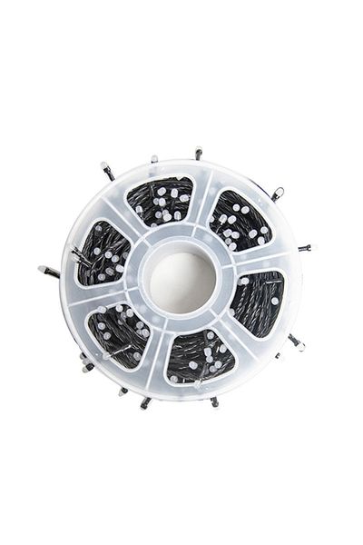 SDX Market Christmas Linear Installation with FLASH, 50 m, 300 LEDs, Blue, Black wire