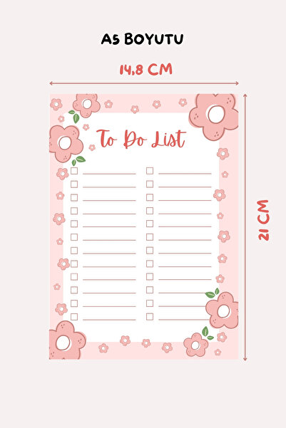 shop Daisy Patterned A5 Notepad, Memo Pad, Note Paper, Notepad, Check List, School Notebook, to Do List