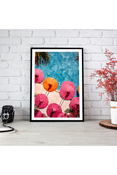 woodsia Tablou cu poster din lemn MDF cu aspect de cadru dintr-o singură buca...