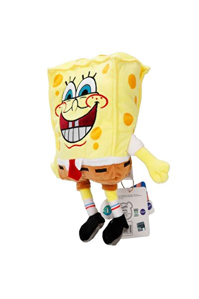 Play By Play SpongeBob SquarePants Peluş 30 cm 760025633 - Ağzı Açık Gülen Sünger Bob