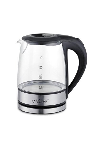 Maestro Fierbator de apa Feel-Maestro MR-062, 1.2 L, 1630 W (Negru/Transparent)