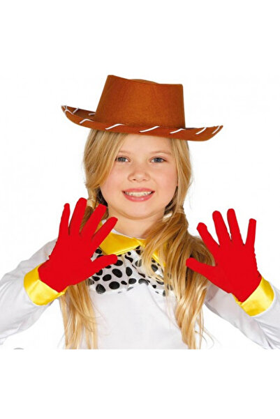 Skygo Red Color Children's Lycra Pandomim Gloves