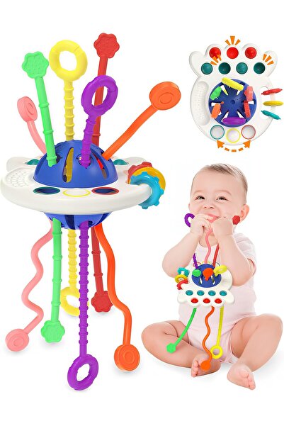 Circle Toys UFO Eğitici Duyusal Aktivite Oyuncağı - 1-3 Yaş Yürümeye Başlayan Çocuklar Için Montessori Seti