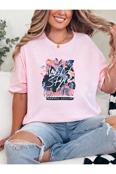 Sarah's Boutique Tricou de damă – 100% bumbac – STIL SĂLBATIC